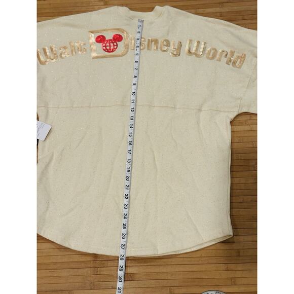 NEW Disney Sequined Santa Mickey Merry Christmas Pixie Dust Spirit Jersey Size S - Picture 9 of 9